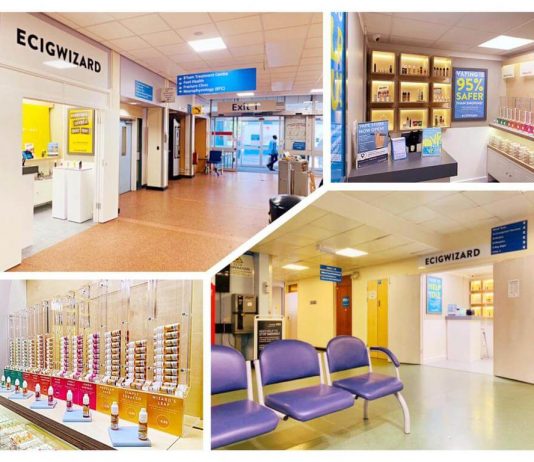 Deux vape-shops en hôpital en Grande-Bretagne