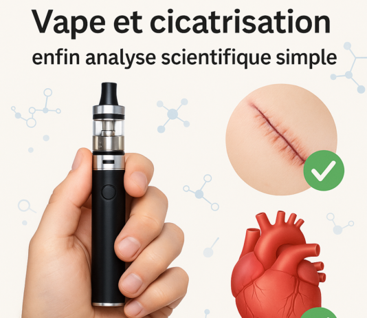 Vape et cicatrisation : enfin analyse scientifique simple Impact de la vape et la nicotine sur la cicatrisation et le coeur
